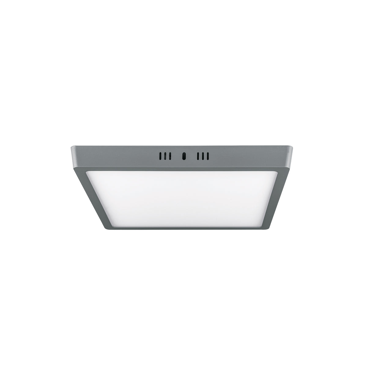 Luminario LED plafón 24W 6500K, cuadrado, gris, VOLTECK