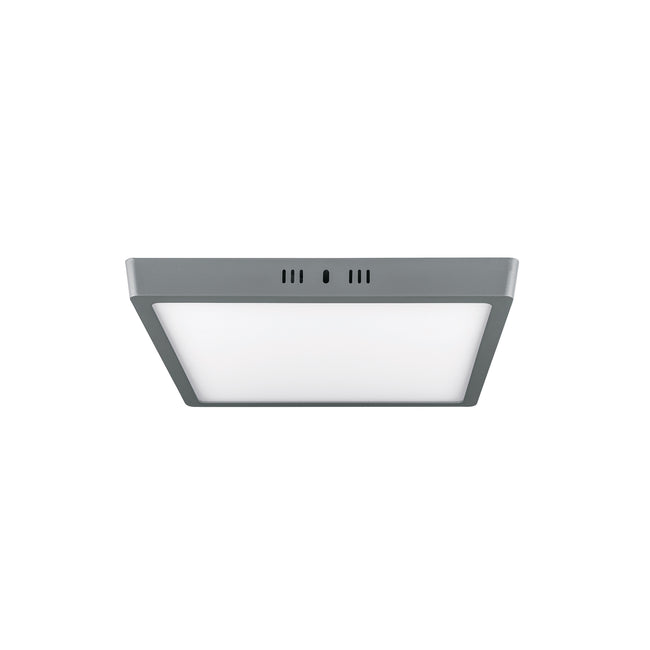 Luminario LED plafón 24W 6500K, cuadrado, gris, VOLTECK