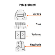 Plastiprotector 5 x 2 m, uso rudo, TRUPER