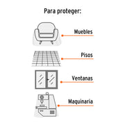 Plastiprotector 5 x 3 m, uso ligero, TRUPER