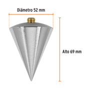 Plomada de acero, 16 oz, TRUPER