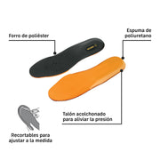 Par de plantillas para zapato talla 25, PRETUL