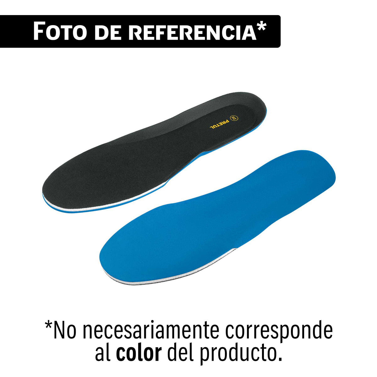 Par de plantillas para tenis, talla 25, PRETUL