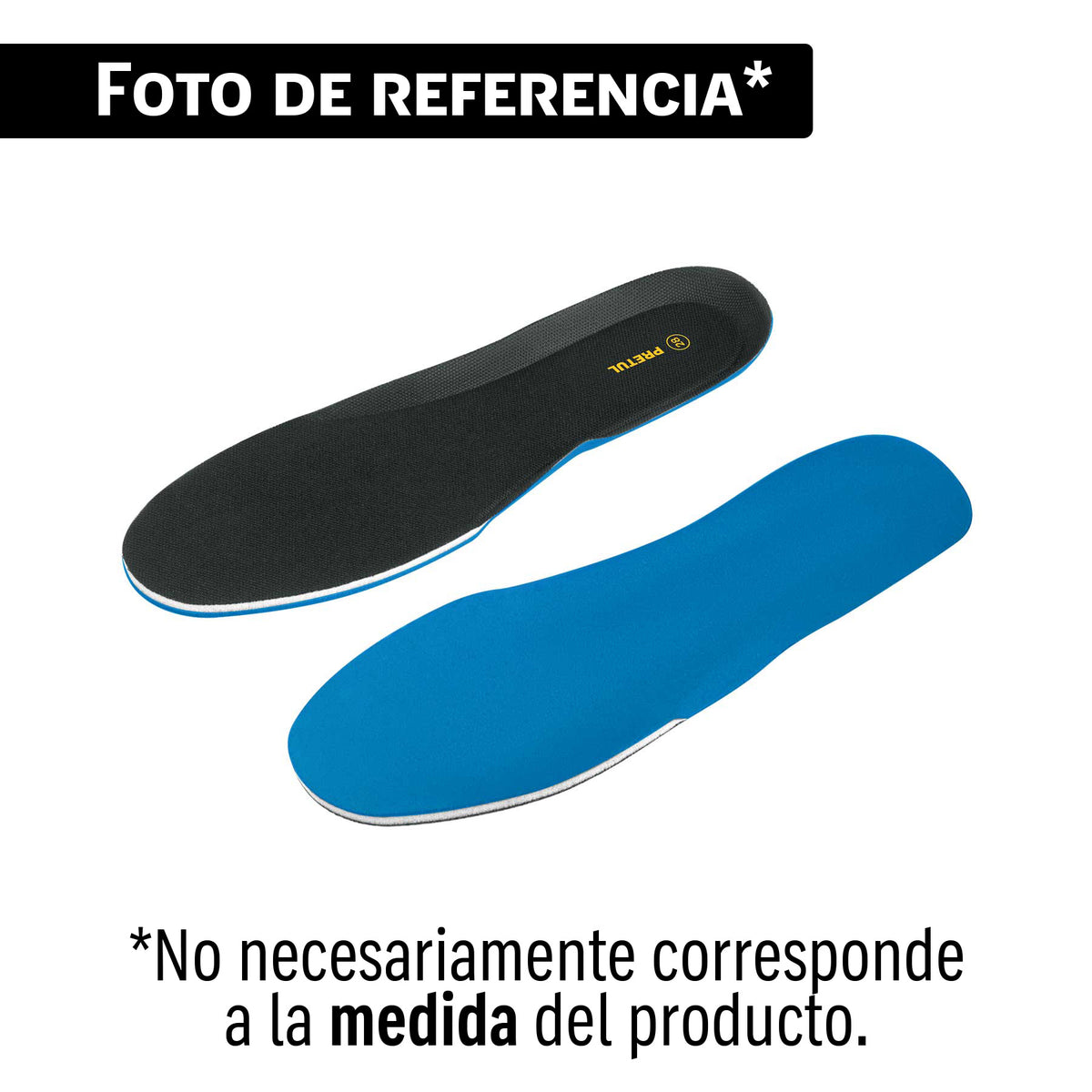 Par de plantillas para tenis, talla 27, PRETUL
