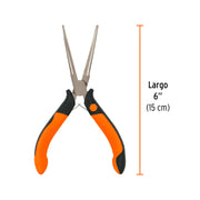 Mini pinza de punta de aguja 6' mango Comfort Grip, TRUPER
