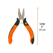 Mini pinza para electricista 5' mango Comfort Grip, TRUPER