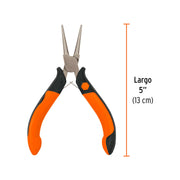 Mini pinza de punta redonda 5' mango Comfort Grip, TRUPER