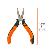 Mini pinza de punta y corte 5' mango Comfort Grip, TRUPER