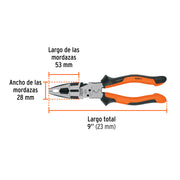 Pinza multiuso 9' electricista, comfort grip, TRUPER EXPERT