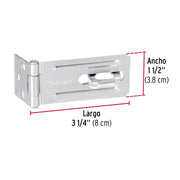 Portacandado de acero galvanizado 3-1/4', HERMEX