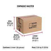 Portacandado de acero galvanizado 4-1/2', HERMEX