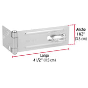 Portacandado de acero galvanizado 4-1/2', HERMEX