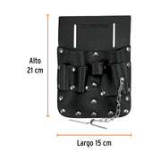 Porta herramientas de cuero con 7 compartimentos, TRUPER