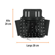 Porta herramientas de cuero con 8 compartimentos, TRUPER