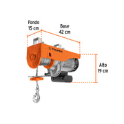 Polipasto eléctrico de 800 kg, TRUPER