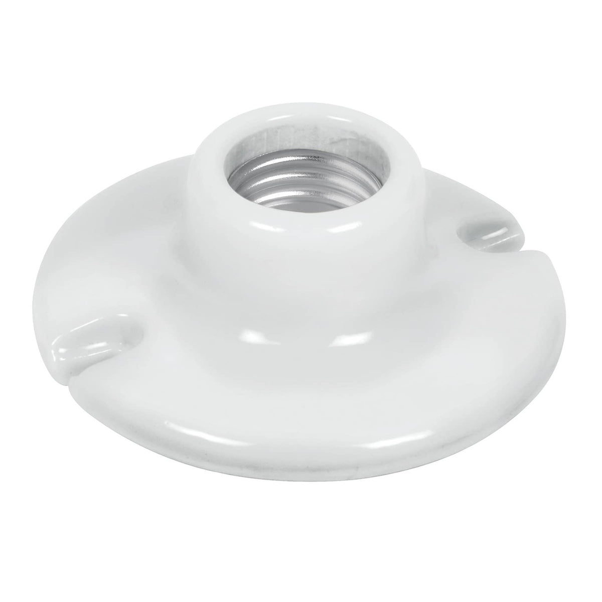 Portalámpara de porcelana, 3-1/2', redonda, VOLTECK