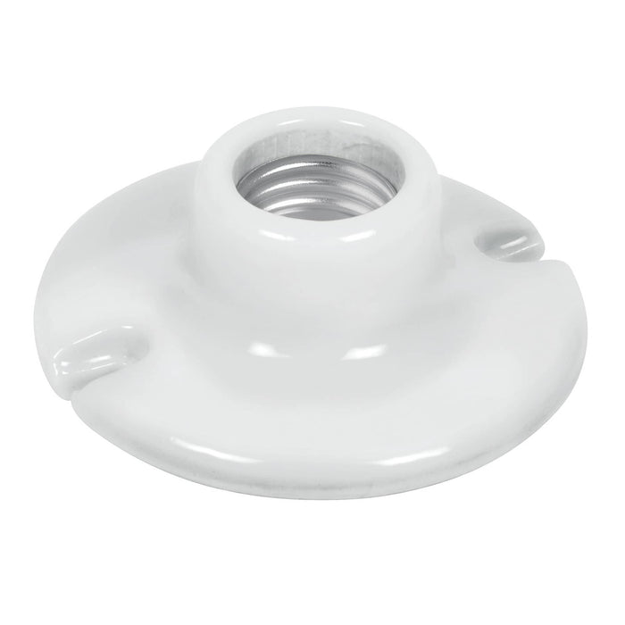 Portalámpara de porcelana, 3-1/2', redonda, VOLTECK