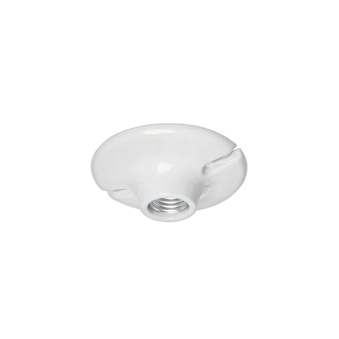 Portalámpara de porcelana, 4-1/2', redonda, VOLTECK