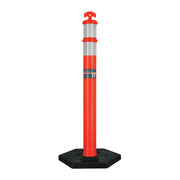 Poste delimitador de 115 cm de alto con base y reflejante