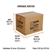 Porta taladro de poliéster, 6 compartimentos, TRUPER