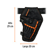 Porta taladro de poliéster, 6 compartimentos, TRUPER