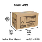 Pinza de punta y corte 7' mango Comfort Grip, PRETUL