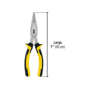 Pinza de punta y corte 7' mango Comfort Grip, PRETUL