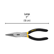 Pinza de punta y corte 7' mango de PVC, PRETUL