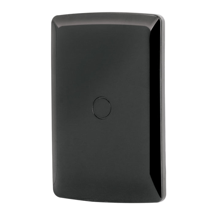 Placa ciega, Italiana, color negro, VOLTECK