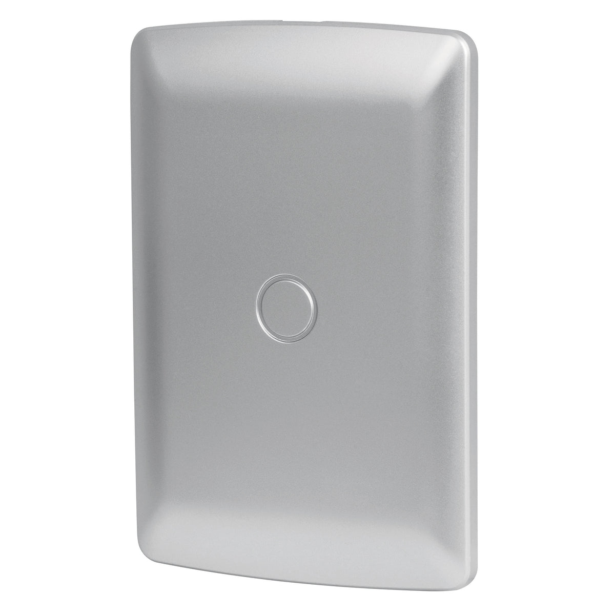 Placa de ABS ciega, línea italiana, color plata, VOLTECK