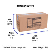 Placa 2 módulos de ABS, blanca, VOLTECK BASIC