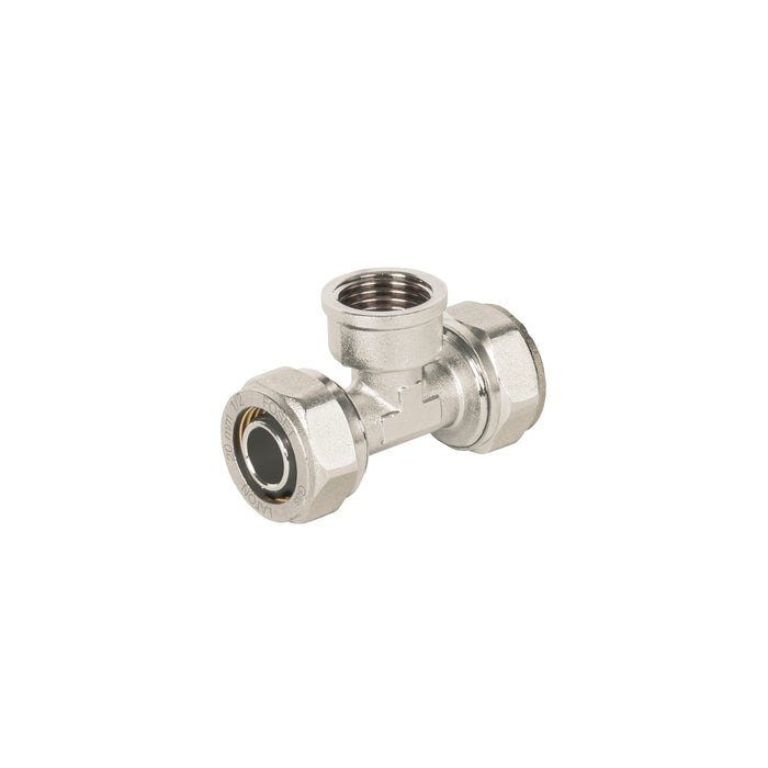 Tee para PEALPE, 1/2', con rosca hembra central, FOSET