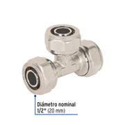 Tee para PEALPE, 1/2', FOSET
