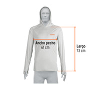 Playera protección solar, manga larga, hombre, EG, TRUPER