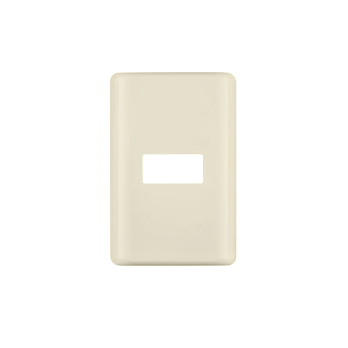 Placa 1 módulo, marfil, línea VOLTECK BASIC