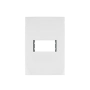 Placa 1 módulo de ABS, línea Oslo, color blanco, VOLTECK