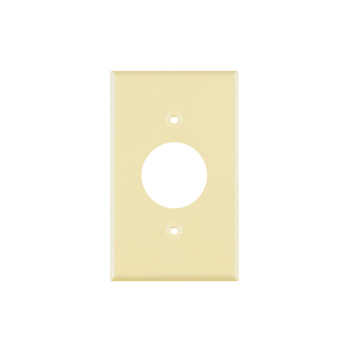 Placa de ABS para contacto redondo, Standard, marfil