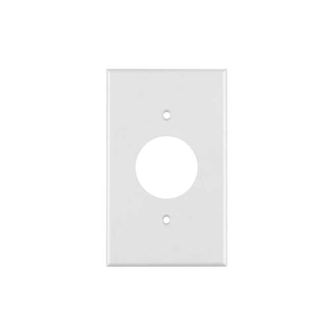 Placa de ABS para contacto redondo, Standard, blanco