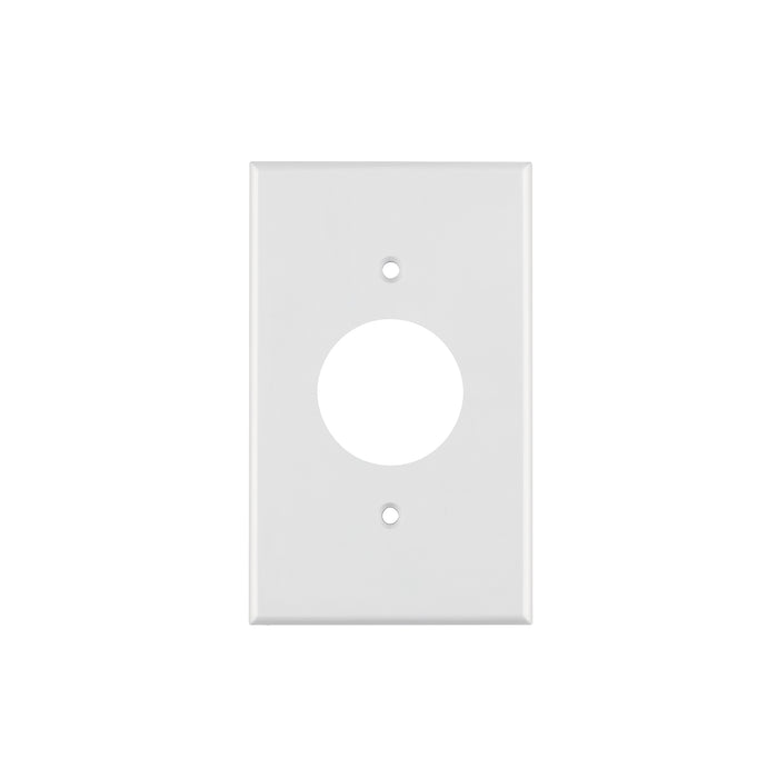 Placa de ABS para contacto redondo, Standard, blanco