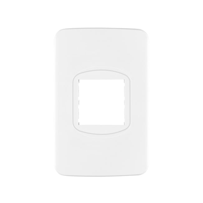Placa de 1 ventana 1.5 módulos, línea Toledo, BASIC
