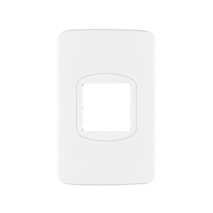 Placa de 1 ventana 1.5 módulos, línea Toledo, BASIC