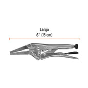 Pinza de presión 6', punta larga, TRUPER