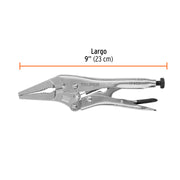 Pinza de presión 9', punta larga, TRUPER