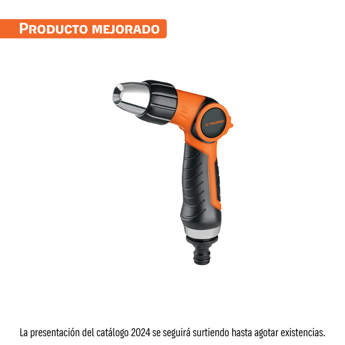 Pistola para riego 2 funciones plástica, boquilla regulable