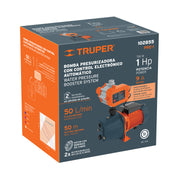 Bomba presurizadora jet hierro 1 HP con control, TRUPER