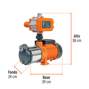 Bomba presurizadora multietapas 1 HP con control, TRUPER