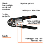 Pinza 8' ponchadora, módulos intercambiables, TRUPER