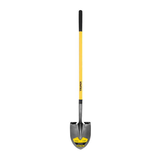 Pala redonda Tru Pro, mango largo de fibra de vidrio 48'