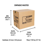 Flexómetro amarillo 3 m cinta 13 mm, en tarjeta, PRETUL