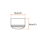 Protector solar plegable para casco, naranja con reflejante